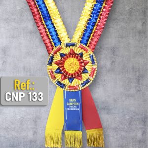 Pectoral Superlujo con Plisados en Banda