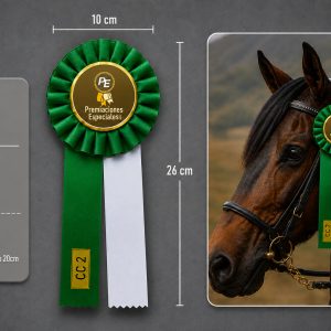 Cinta ó Roseta ó Gallardete para Cabalgatas Equinas y Eventos varios