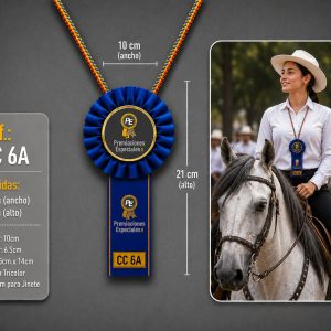 Cinta o Roseta o Gallardete para Cabalgatas Equinas