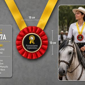 Cinta o Roseta o Gallardete para Cabalgatas Equinas