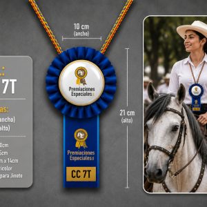 Cinta o Roseta o Gallardete para Cabalgatas Equinas